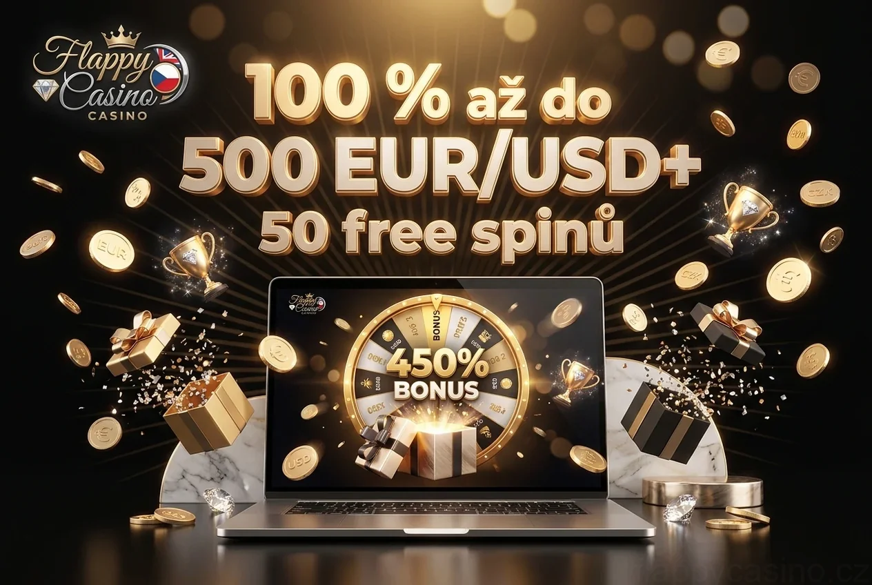 100 % až do 500 EUR/USD+ 50 free spinů